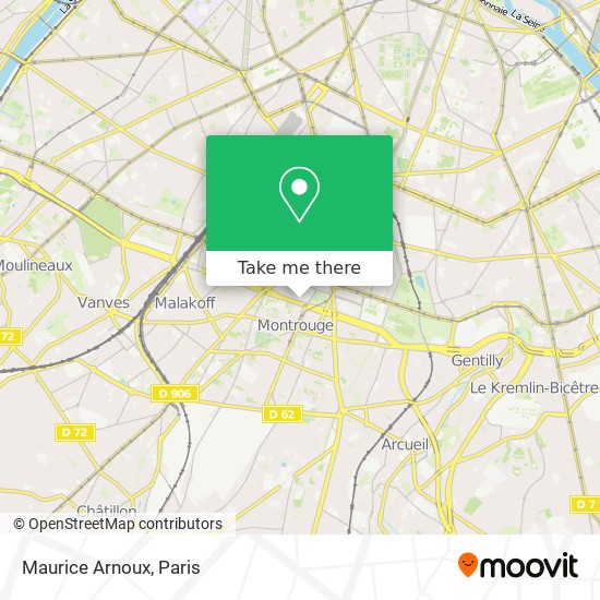 Mapa Maurice Arnoux
