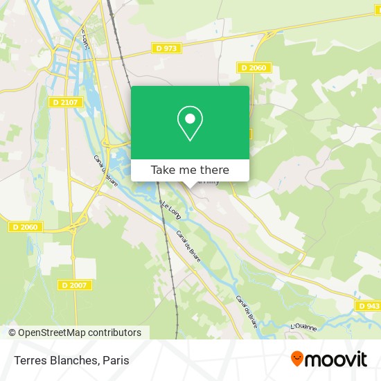 Terres Blanches map