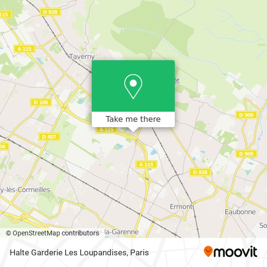 Halte Garderie Les Loupandises map