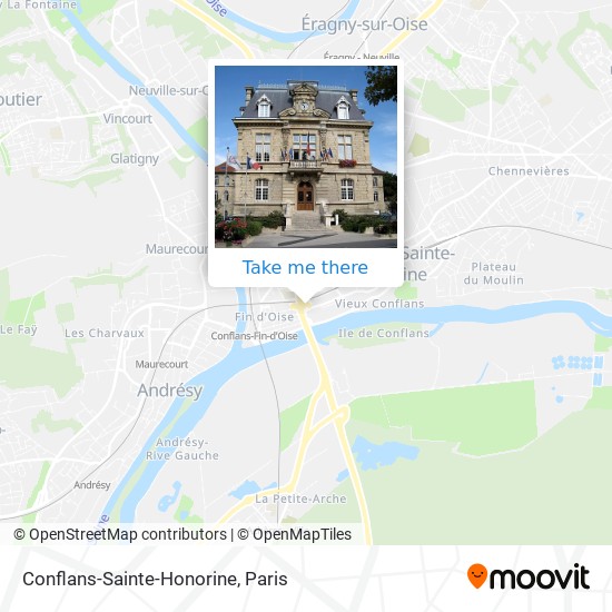 Mapa Conflans-Sainte-Honorine