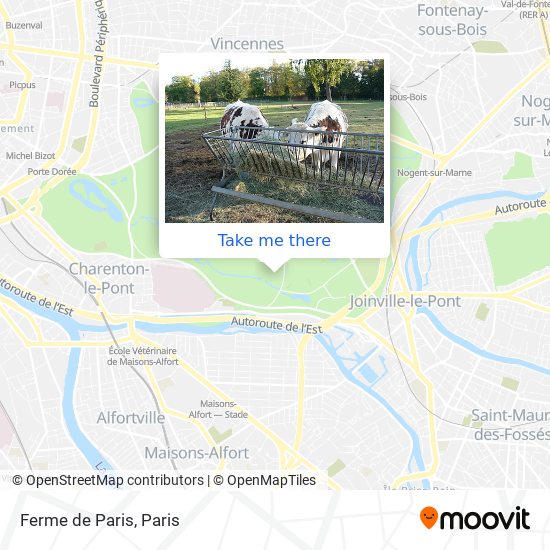 Mapa Ferme de Paris