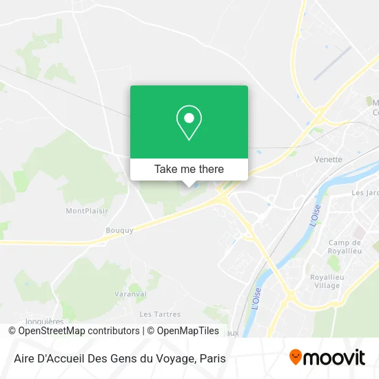 Aire D'Accueil Des Gens du Voyage map