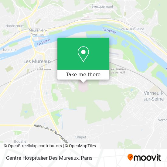 Centre Hospitalier Des Mureaux map
