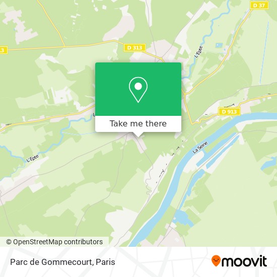 Mapa Parc de Gommecourt