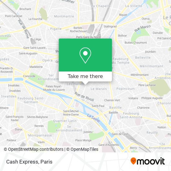 Cash Express map