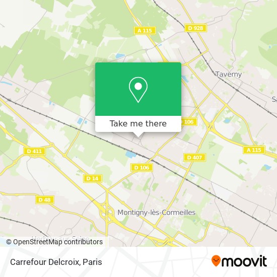 Carrefour Delcroix map