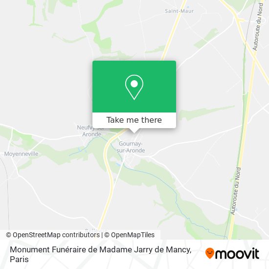 Monument Funéraire de Madame Jarry de Mancy map
