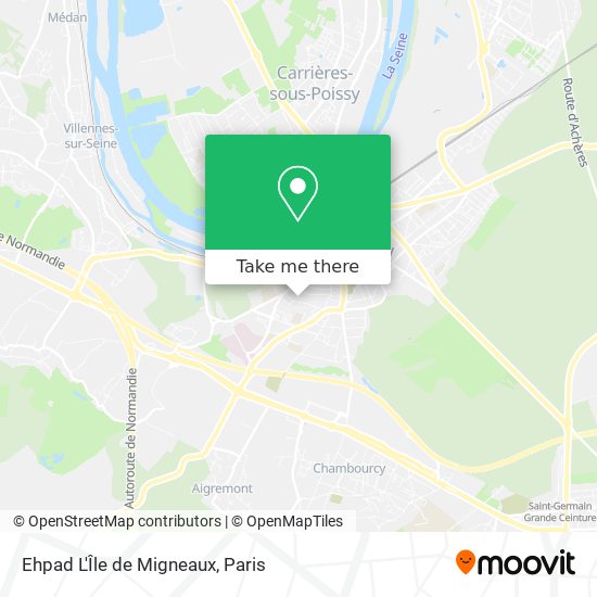 Ehpad L'Île de Migneaux map