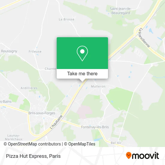 Pizza Hut Express map
