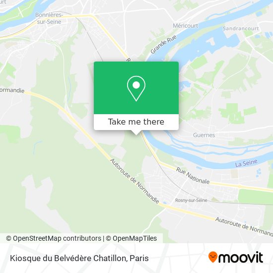 Mapa Kiosque du Belvédère Chatillon