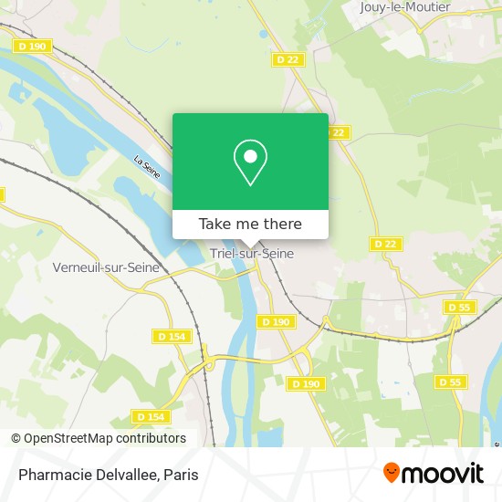 Mapa Pharmacie Delvallee