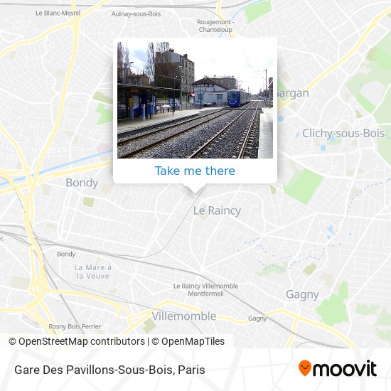 Gare Des Pavillons-Sous-Bois map
