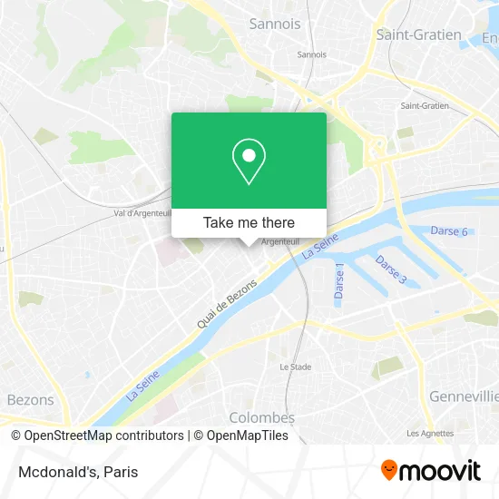 Mcdonald's map