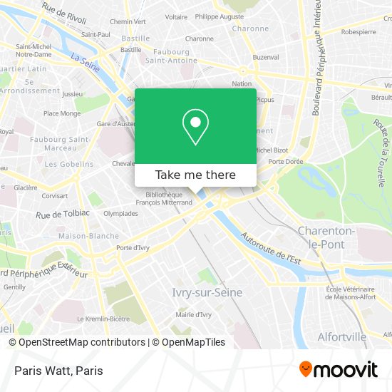 Mapa Paris Watt