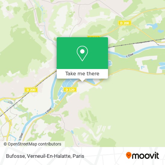 Mapa Bufosse, Verneuil-En-Halatte