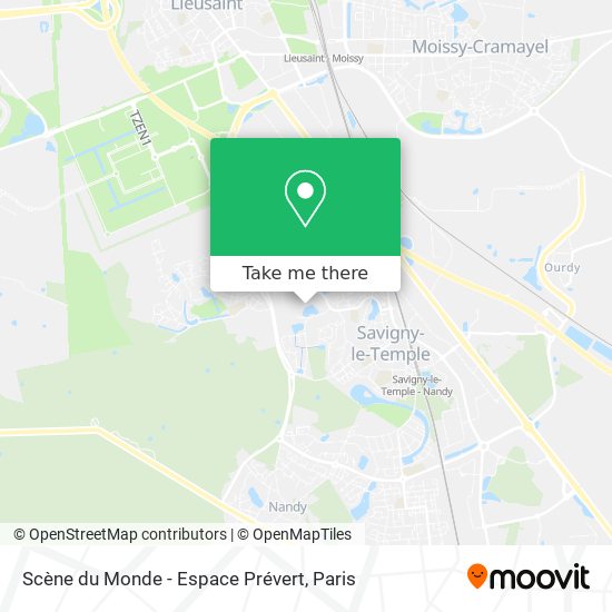 Scène du Monde - Espace Prévert map