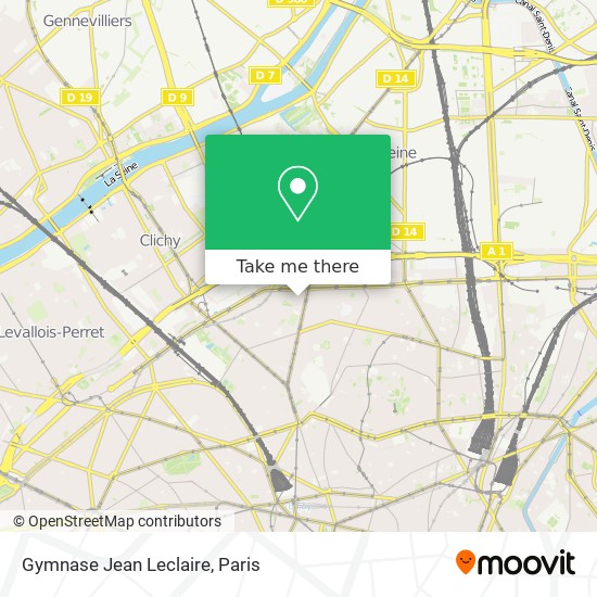 Gymnase Jean Leclaire map