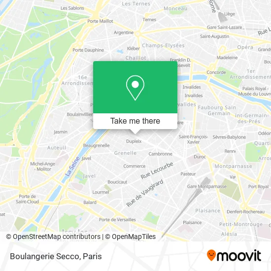 Boulangerie Secco map
