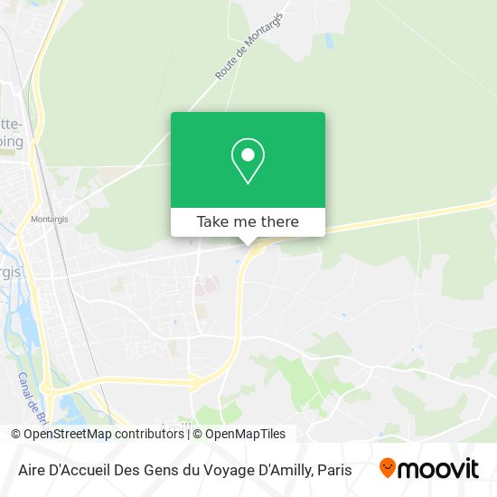 Aire D'Accueil Des Gens du Voyage D'Amilly map