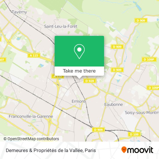 Demeures & Propriétés de la Vallée map