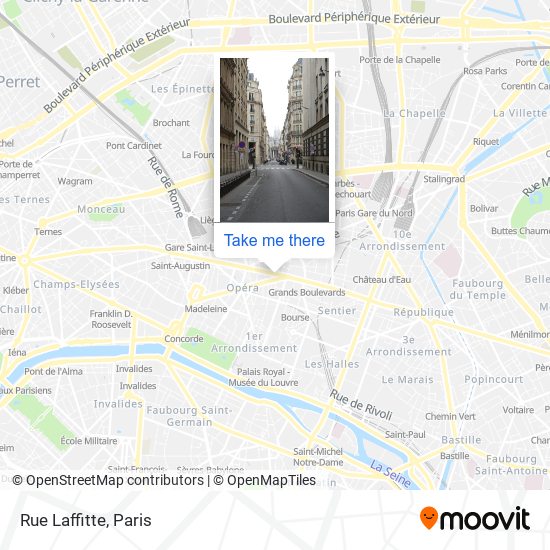 Mapa Rue Laffitte