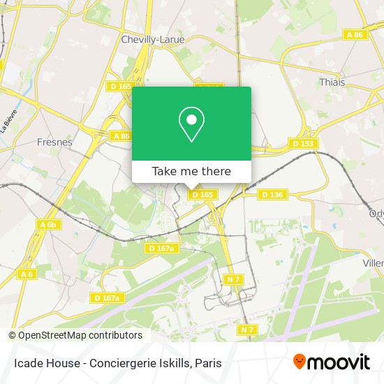 Icade House - Conciergerie Iskills map
