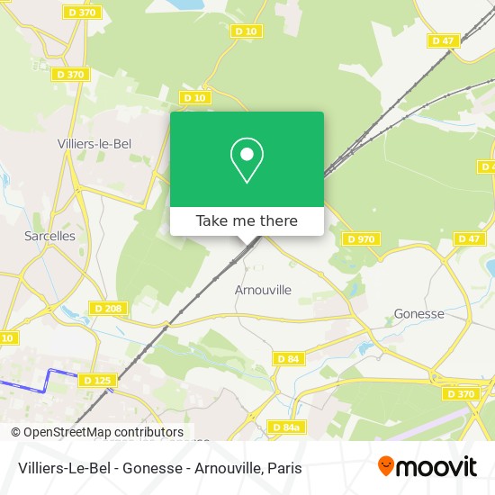 Mapa Villiers-Le-Bel - Gonesse - Arnouville