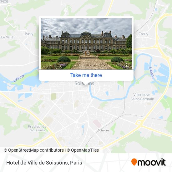 Hôtel de Ville de Soissons map