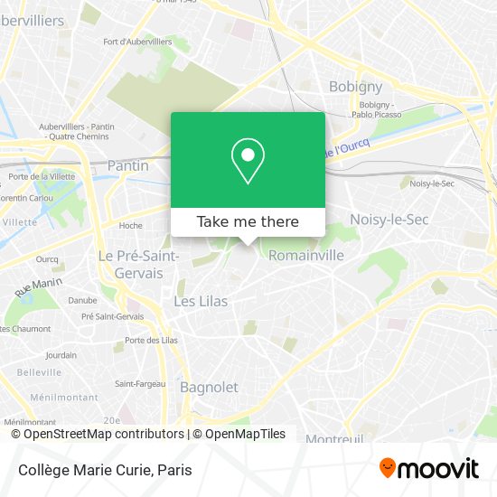 Collège Marie Curie map