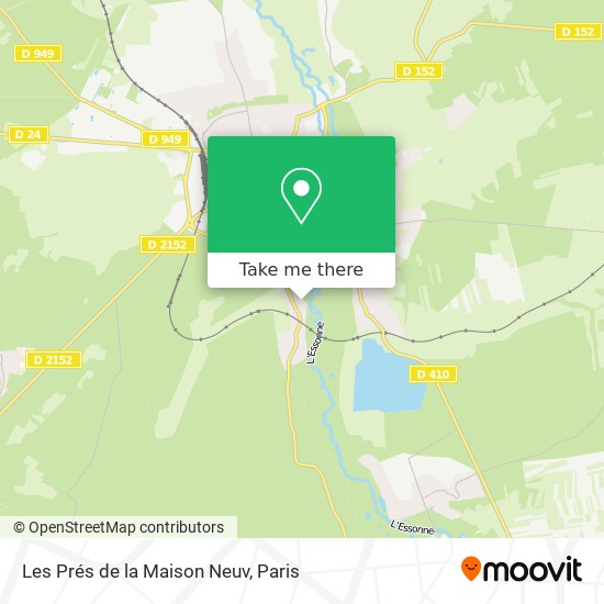 Les Prés de la Maison Neuv map