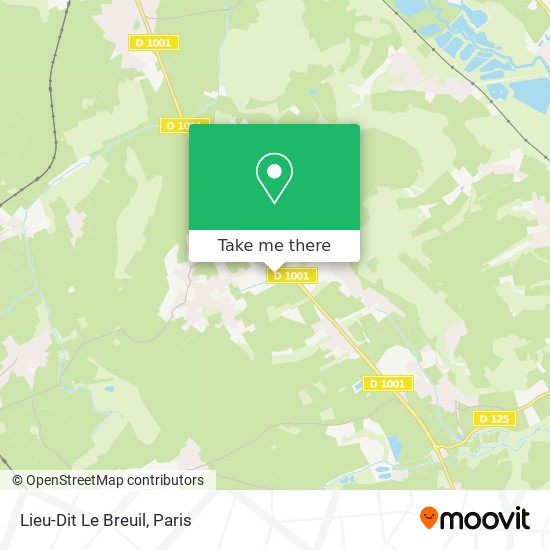 Mapa Lieu-Dit Le Breuil