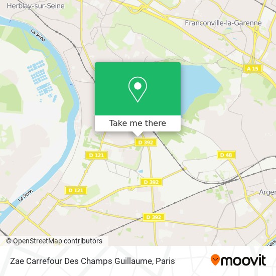 Mapa Zae Carrefour Des Champs Guillaume