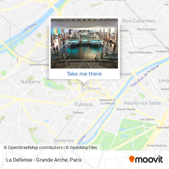 La Défense - Grande Arche map