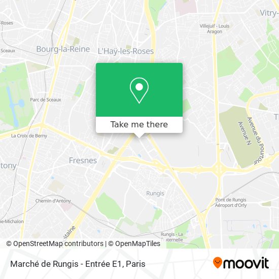 Marché de Rungis - Entrée E1 map