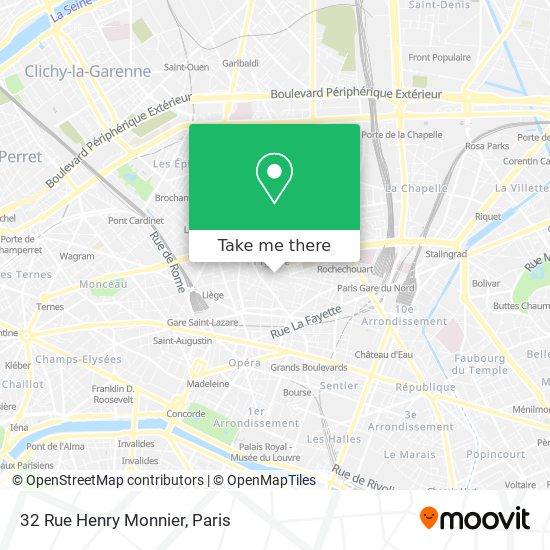 32 Rue Henry Monnier map