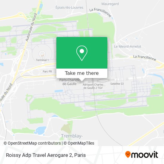 Mapa Roissy Adp Travel Aerogare 2