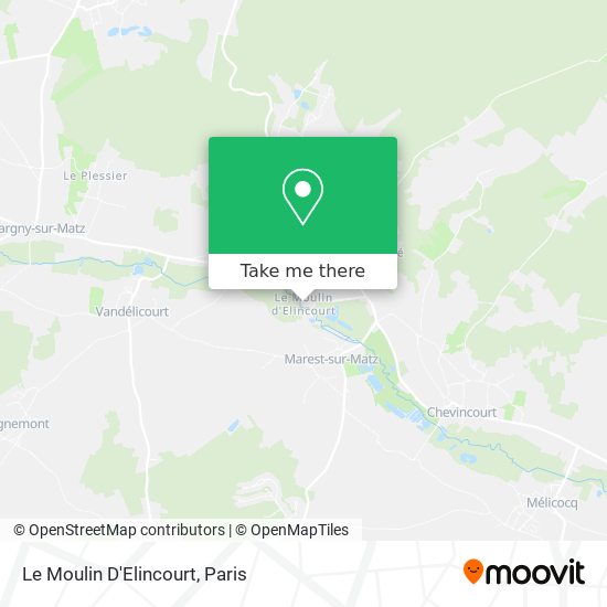 Mapa Le Moulin D'Elincourt