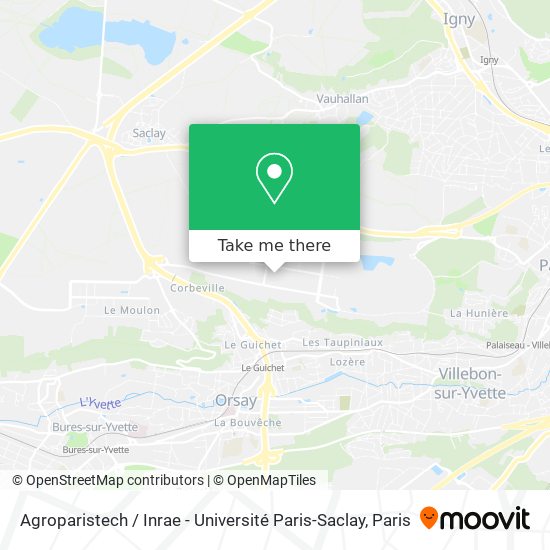 Agroparistech / Inrae - Université Paris-Saclay map