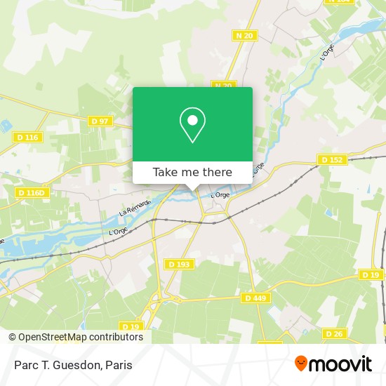 Mapa Parc T. Guesdon