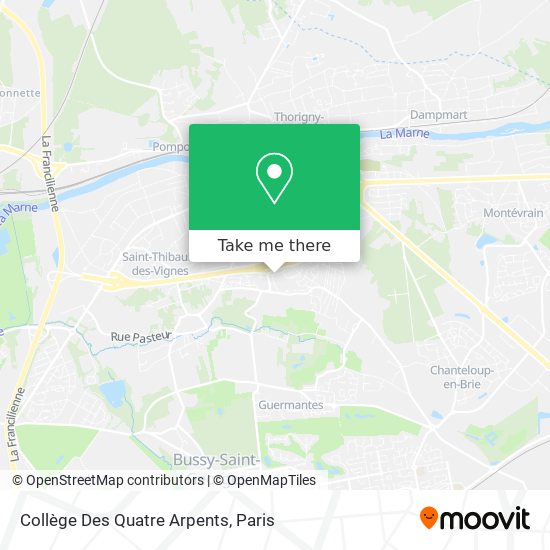 Collège Des Quatre Arpents map