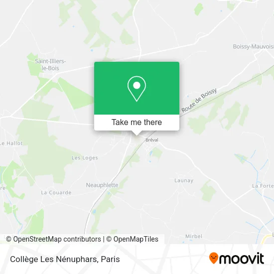 Collège Les Nénuphars map