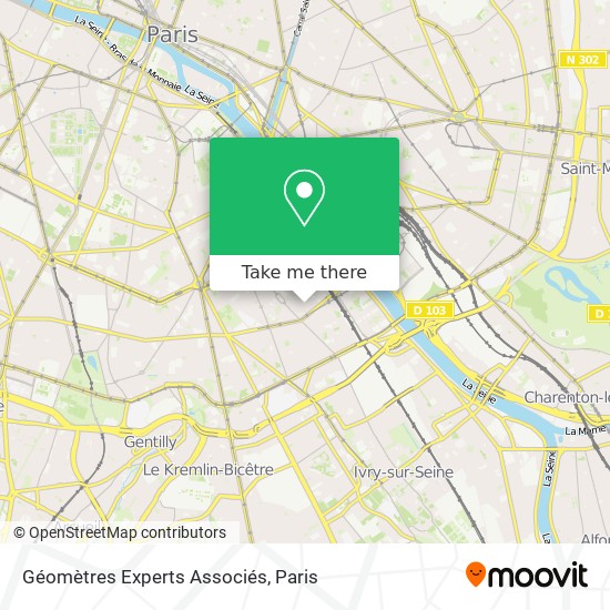 Géomètres Experts Associés map