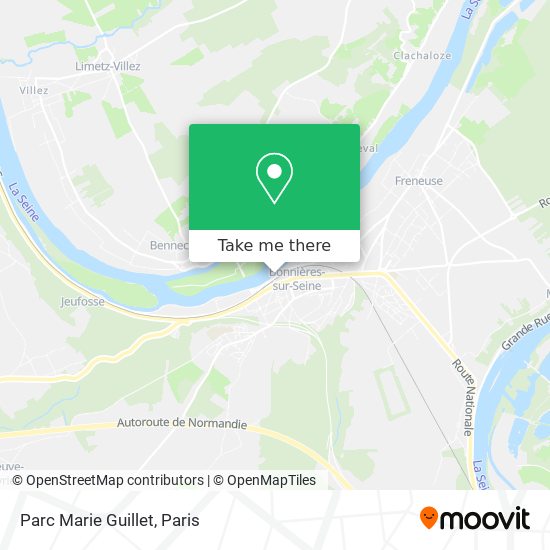 Parc Marie Guillet map