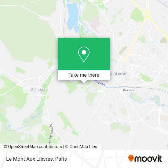 Le Mont Aux Lièvres map