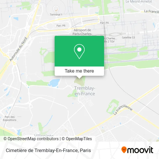 Cimetière de Tremblay-En-France map