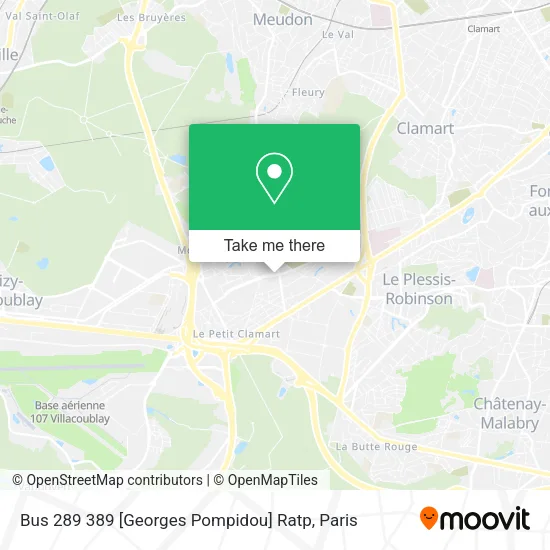 Bus 289 389 [Georges Pompidou] Ratp map