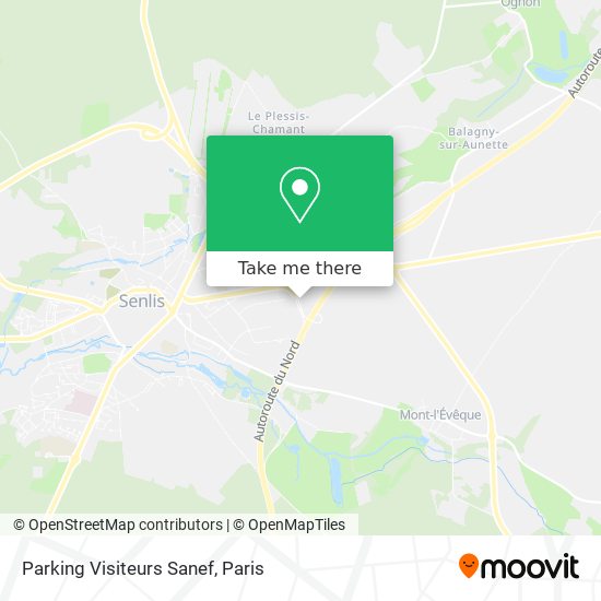 Parking Visiteurs Sanef map