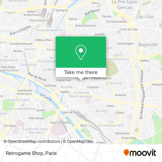 Retrogame Shop map