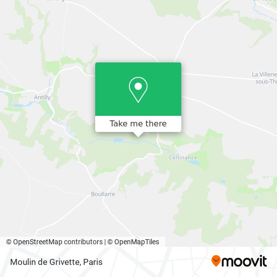 Mapa Moulin de Grivette