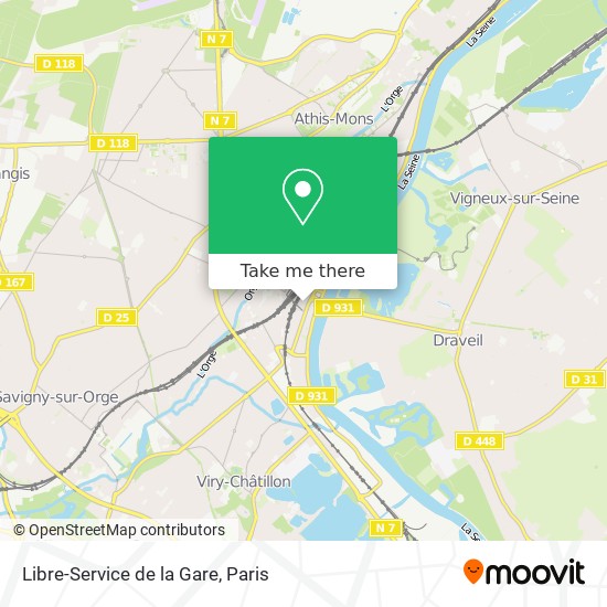 Libre-Service de la Gare map